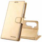 For Samsung Galaxy S24+ 5G GOOSPERY BLUE MOON Crazy Horse Texture Leather Phone Case(Gold) - 1