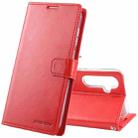 For Samsung Galaxy A35 GOOSPERY BLUE MOON Crazy Horse Texture Leather Phone Case(Red) - 1