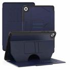 For Samsung Galaxy Tab A9+ Notebook Magnetic Leather Tablet Case(Navy Blue) - 1