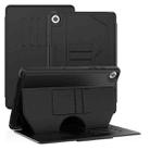 For Samsung Galaxy Tab A9+ Notebook Magnetic Leather Tablet Case(Black) - 1