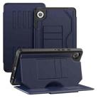 For Samsung Galaxy Tab A9 Notebook Magnetic Leather Tablet Case(Navy Blue) - 1
