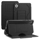 For Samsung Galaxy Tab A9 Notebook Magnetic Leather Tablet Case(Black) - 1