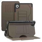 For Samsung Galaxy Tab A9 Notebook Magnetic Leather Tablet Case(Brown) - 1