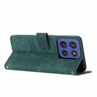 For Motorola Moto G Stylus 5G 2025 Skin Feel Stripe Pattern Leather Phone Case with Long Lanyard(Green) - 3