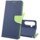 For Samsung Galaxy S24+ 5G GOOSPERY FANCY DIARY Cross Texture Leather Phone Case(Navy Blue) - 1