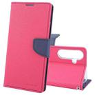 For Samsung Galaxy S24 5G GOOSPERY FANCY DIARY Cross Texture Leather Phone Case(Rose Red) - 1