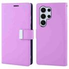 For Samsung Galaxy S24 Ultra 5G GOOSPERY RICH DIARY Crazy Horse Texture Leather Phone Case(Purple) - 1