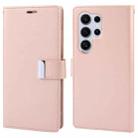 For Samsung Galaxy S24 Ultra 5G GOOSPERY RICH DIARY Crazy Horse Texture Leather Phone Case(Rose Gold) - 1
