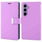 For Samsung Galaxy S24+ 5G GOOSPERY RICH DIARY Crazy Horse Texture Leather Phone Case(Purple) - 1