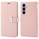 For Samsung Galaxy S24+ 5G GOOSPERY RICH DIARY Crazy Horse Texture Leather Phone Case(Rose Gold) - 1