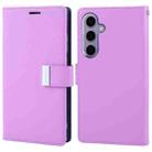 For Samsung Galaxy S24 5G GOOSPERY RICH DIARY Crazy Horse Texture Leather Phone Case(Purple) - 1