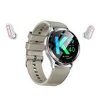 X10 Headphones Smart Watch 1.39 inch Waterproof Bracelet, Support Bluetooth Call / NFC / Heart Rate(Silver) - 1