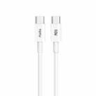 TOTU CB-1-CC 60W USB-C/Type-C to USB-C/Type-C Fast Charging Data Cable, Length: 1m(White) - 1