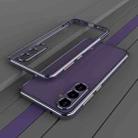 For Samsung Galaxy S23 FE 5G Aurora Series Lens Protector + Metal Frame Phone Case(Purple) - 1