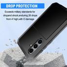 For Samsung Galaxy S25 5G Shockproof Life Waterproof Silicone + Zinc Alloy Phone Case(Black) - 3