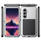 For Samsung Galaxy S25 5G Shockproof Life Waterproof Silicone + Zinc Alloy Phone Case(Silver) - 2