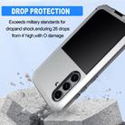 For Samsung Galaxy S25 5G Shockproof Life Waterproof Silicone + Zinc Alloy Phone Case(Silver) - 3