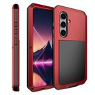 For Samsung Galaxy S25+ 5G Shockproof Life Waterproof Silicone + Zinc Alloy Phone Case(Red) - 1