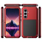 For Samsung Galaxy S25+ 5G Shockproof Life Waterproof Silicone + Zinc Alloy Phone Case(Red) - 2