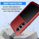 For Samsung Galaxy S25+ 5G Shockproof Life Waterproof Silicone + Zinc Alloy Phone Case(Red) - 3