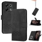 For Infinix Note 30 4G Cubic Skin Feel Flip Leather Phone Case(Black) - 1