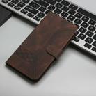 For Infinix Hot 10i Cubic Skin Feel Flip Leather Phone Case(Brown) - 2