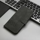 For Infinix Hot 50 Pro 4G Cubic Skin Feel Flip Leather Phone Case(Black) - 2