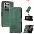 For Infinix Note 50 Pro+ Cubic Skin Feel Flip Leather Phone Case(Green) - 1