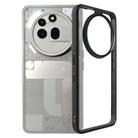 For Nothing Phone 3a Pro Frosted TPU Hybrid Transparent PC Phone Case(Black) - 1