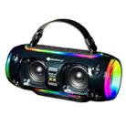 New Rixing NR8806 Portable Outdoor Wireless Bluetooth Speaker RGB Colorful Subwoofer, Style:Without Mic(Blue) - 1