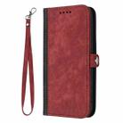 For Tecno Pova 4 Side Buckle Double Fold Hand Strap Leather Phone Case(Red) - 3