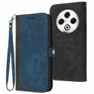 For Tecno Spark 30 4G Side Buckle Double Fold Hand Strap Leather Phone Case(Royal Blue) - 1