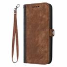 For Tecno Spark 30 4G Side Buckle Double Fold Hand Strap Leather Phone Case(Brown) - 3