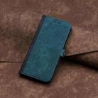 For Infinix Hot 50 Pro+ 4G Side Buckle Double Fold Hand Strap Leather Phone Case(Dark Green) - 2