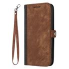 For Infinix Hot 12i Side Buckle Double Fold Hand Strap Leather Phone Case(Brown) - 3