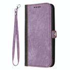 For Infinix Hot 50 Pro 4G Side Buckle Double Fold Hand Strap Leather Phone Case(Purple) - 3