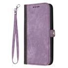 For Infinix Smart 6 Plus India Side Buckle Double Fold Hand Strap Leather Phone Case(Purple) - 3