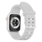 For Apple Watch Series 6 40mm Luminous Colorful Light Silicone Watch Band(Light Grey) - 1