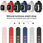 For Apple Watch Series 2 42mm Luminous Colorful Light Silicone Watch Band(Blue) - 6