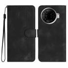 For Tecno Camon 30 Pro Heart Pattern Skin Feel Leather Phone Case(Black) - 1