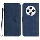 For Tecno Spark 30 4G Heart Pattern Skin Feel Leather Phone Case(Royal Blue) - 1