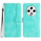 For Tecno Spark 30 4G Heart Pattern Skin Feel Leather Phone Case(Light Blue) - 1