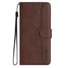 For Tecno Spark 30 4G Heart Pattern Skin Feel Leather Phone Case(Brown) - 2