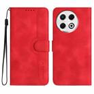 For Tecno Spark 30 Pro 4G Heart Pattern Skin Feel Leather Phone Case(Red) - 1