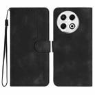 For Tecno Spark 30 Pro 4G Heart Pattern Skin Feel Leather Phone Case(Black) - 1