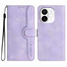 For Tecno Spark 30C 5G / Pop 9 5G Heart Pattern Skin Feel Leather Phone Case(Purple) - 1