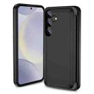 For Samsung Galaxy S24 5G 3 in 1 Flip Holder Phone Case(Black) - 1