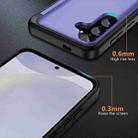 For Samsung Galaxy S21 5G 3 in 1 Flip Holder Phone Case(Light Purple) - 3