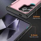 For Samsung Galaxy S21 Ultra 5G 3 in 1 Flip Holder Phone Case(Pink) - 3