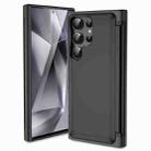 For Samsung Galaxy S21 Ultra 5G 3 in 1 Flip Holder Phone Case(Black) - 1